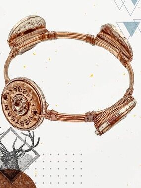 Vintage Western 12 Gauge Shotgun Shell Bracelet